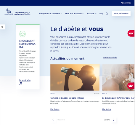 Novo Nordisk - Site diabète